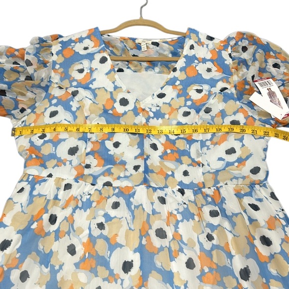 Joie Floral Field Tiered Midi Hi/Low Dress NWT Women XL Cottagecore Coastal Boho - Picture 12 of 13